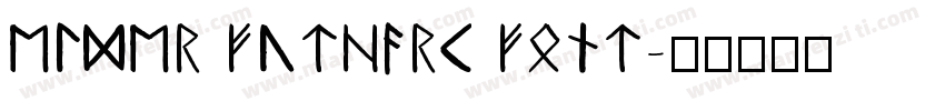 Elder Futhark Font字体转换